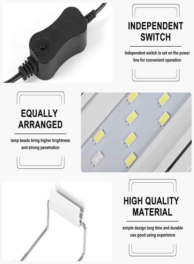 مصباح حوض السمك VAYINATO Glass Petzlifeworld La Series Ultra Thin Grass Frame Aquarium Light (La 30 | 10W | 30-40Cm)، LED - Image 5